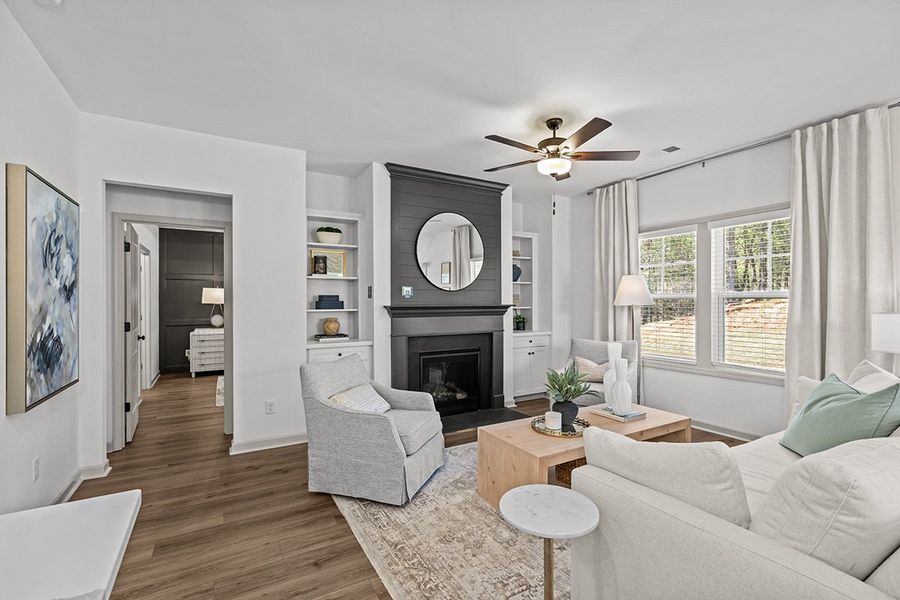 Representative furnished interior of a home built from the Julie II by Great Southern Homes in Peachtree Hills, Lexington (Image 43).