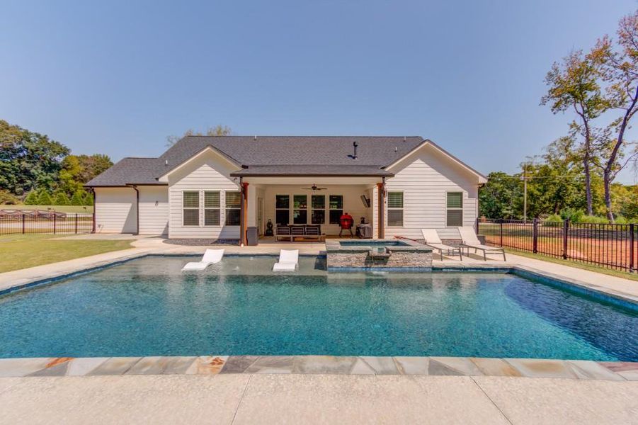 Front exterior of a new home in , Jefferson, GA, highlighting curb appeal (Image 22).