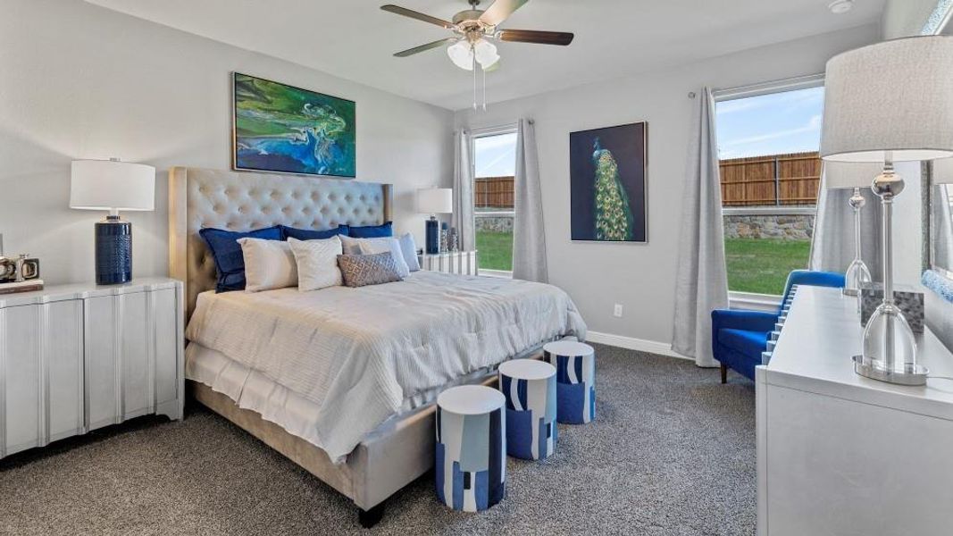 Furnished interior view inside a new home in Bluestem, Rhome (Image 17). Furnished interior view inside a new home in Bluestem, Rhome (Image 17).