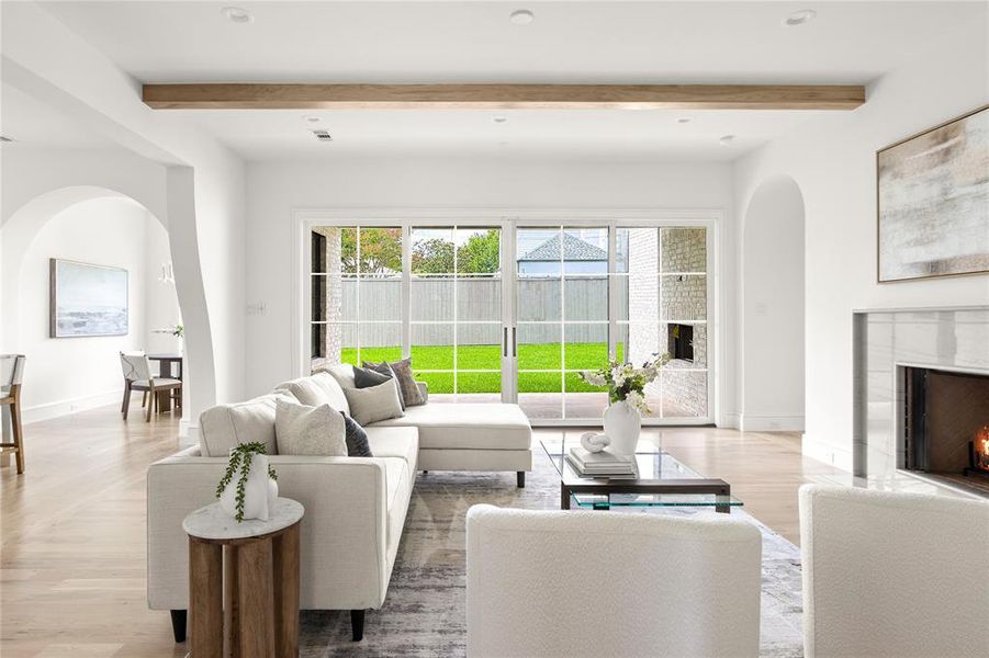 Furnished interior view inside a new home in , Dallas (Image 9). Furnished interior view inside a new home in , Dallas (Image 9).