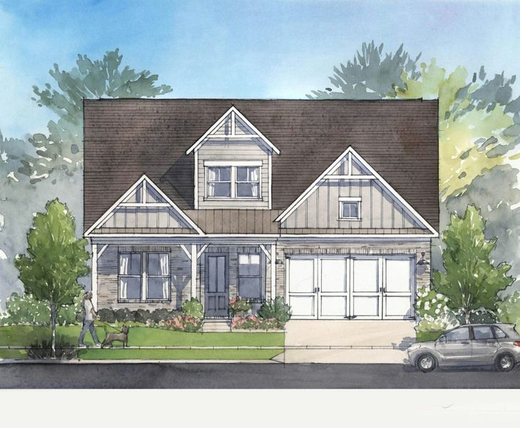 Representative rendering of the exterior for the The Milton by Windsong Properties (Image 4).