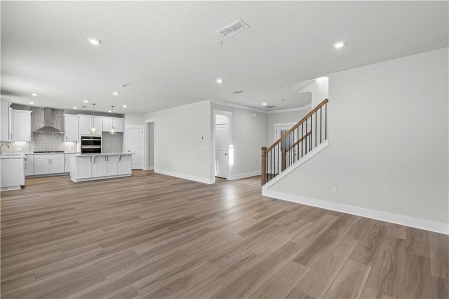 Spacious, unfurnished interior of a new home in Hunters Creek, Flowery Branch (Image 22). Spacious, unfurnished interior of a new home in Hunters Creek, Flowery Branch (Image 22).
