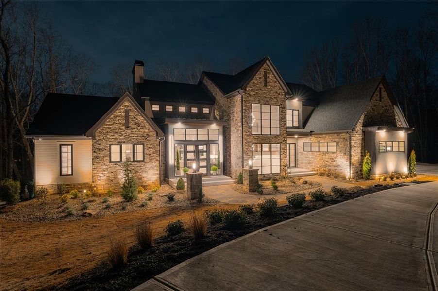 Front exterior of a new home in , Canton, GA, highlighting curb appeal (Image 35).