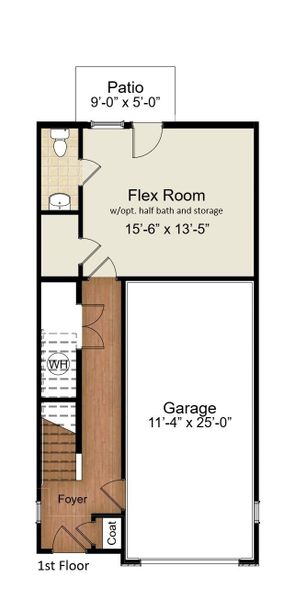 Beckett First Floor with Flex Room and Half Bath Beckett First Floor with Flex Room and Half Bath