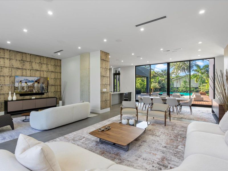 Furnished interior view inside a new home in , Miami (Image 58).
