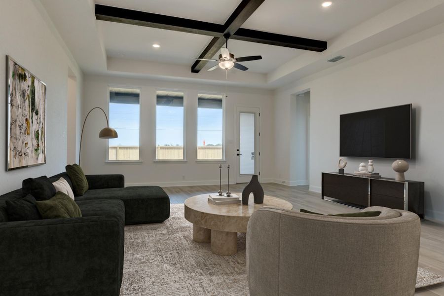 Representative furnished interior of a home built from the Carmen by Ashton Woods in Megan's Landing 70's, Castroville (Image 4).