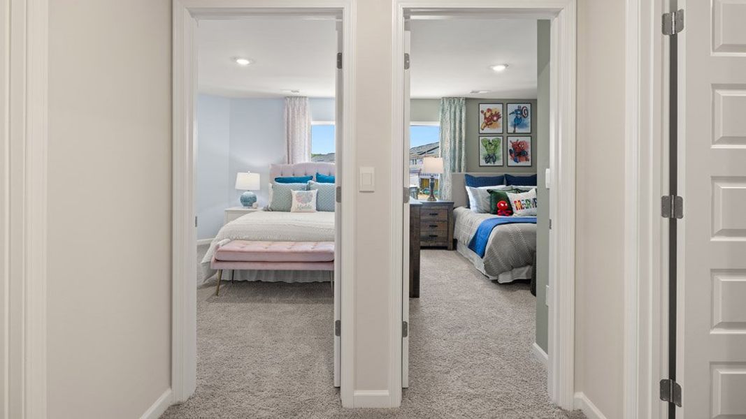 Furnished interior view inside a new home in Echo Glen, Stockbridge (Image 38).