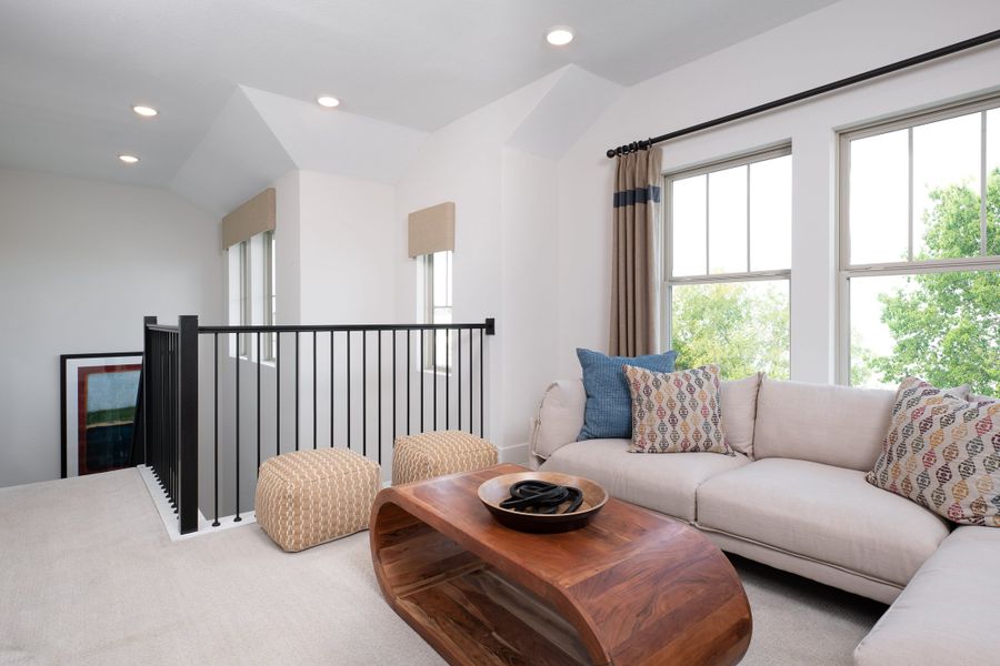 Representative furnished interior of a home built from the Sorrel by Tri Pointe Homes in Painted Tree, McKinney (Image 8).