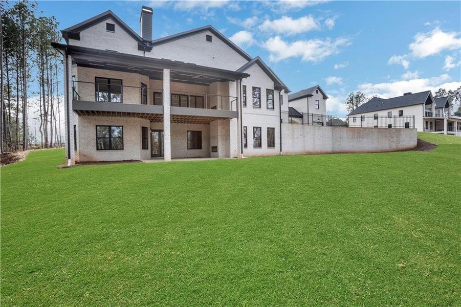 Exterior details and patio area of a home in , Milton (Image 36).