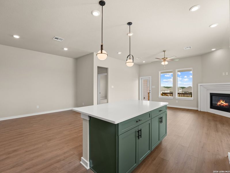 Furnished interior view inside a new home in Hunter's Ranch, San Antonio (Image 7). Furnished interior view inside a new home in Hunter's Ranch, San Antonio (Image 7).