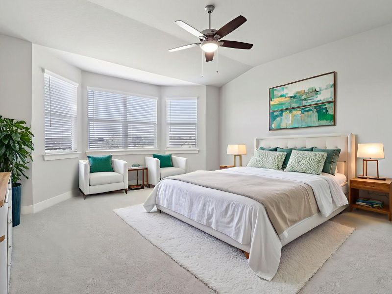 Furnished interior view inside a new home in Sagebrooke - Premier Series, San Antonio (Image 5).