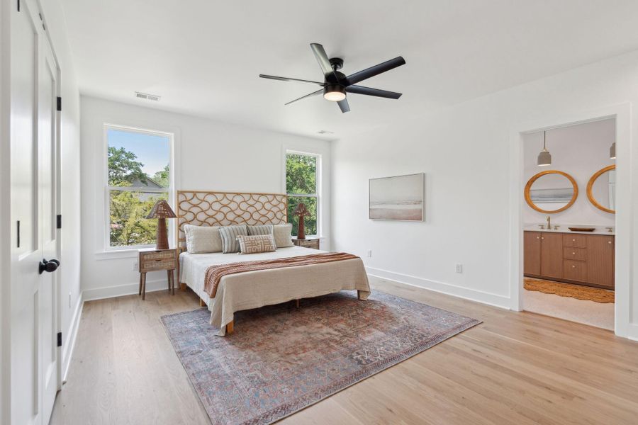 Furnished interior view inside a new home in , Folly Beach (Image 10).
