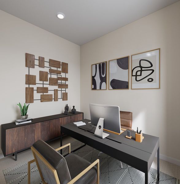 Representative furnished interior of a home built from the Sabino Plan 4506 by Tri Pointe Homes in Waterston Central, Gilbert (Image 8).