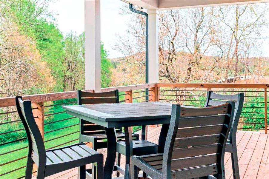 Exterior details and patio area of a home in , Blairsville (Image 40).