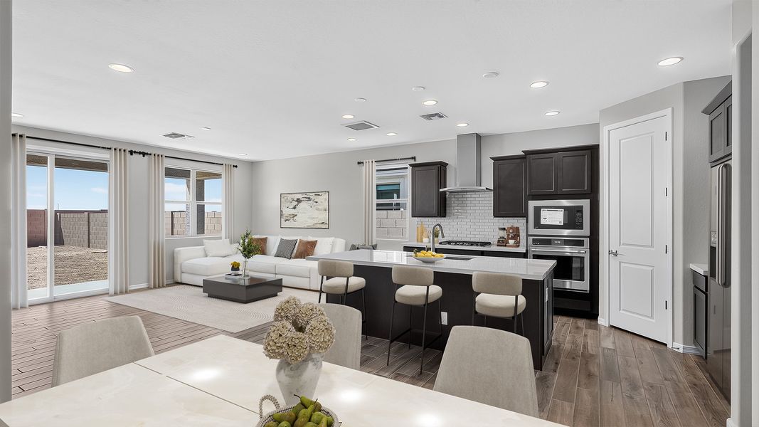 Furnished interior view inside a new home in Combs Ranch, San Tan Valley (Image 9).