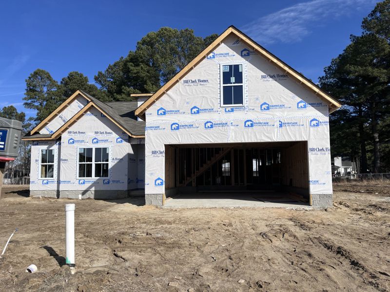 In-progress construction of a new home in Davenport Farms, Winterville, NC (Image 6).