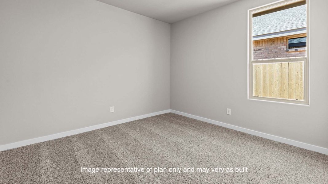 Representative unfurnished interior of a home built from the The Jaxson by D.R. Horton in Overlook West, Wolfforth (Image 16).
