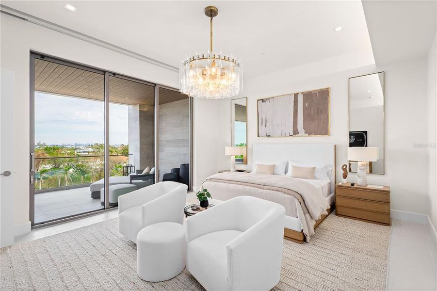 Furnished interior view inside a new home in , Longboat Key (Image 40). Furnished interior view inside a new home in , Longboat Key (Image 40).