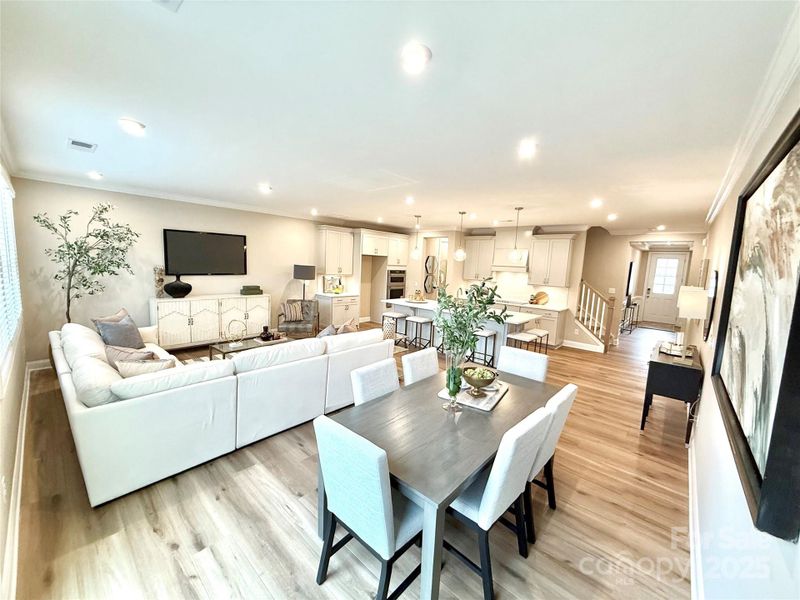 Furnished interior view inside a new home in The Townes at Wade Ardrey, Charlotte (Image 11).