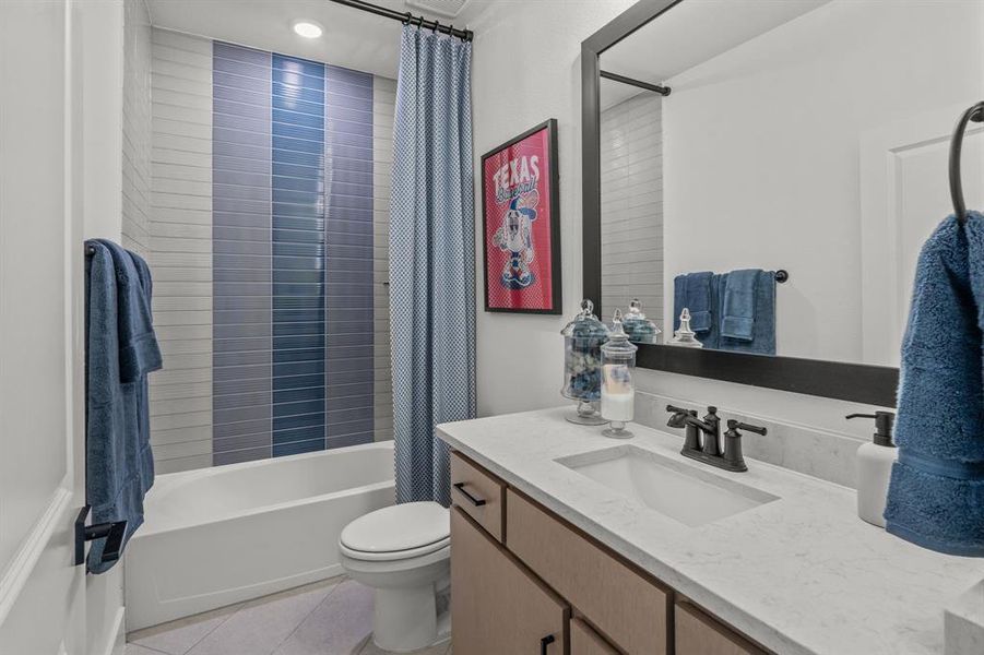 Furnished interior view inside a new home in East Village - Classic Series, Frisco (Image 12).