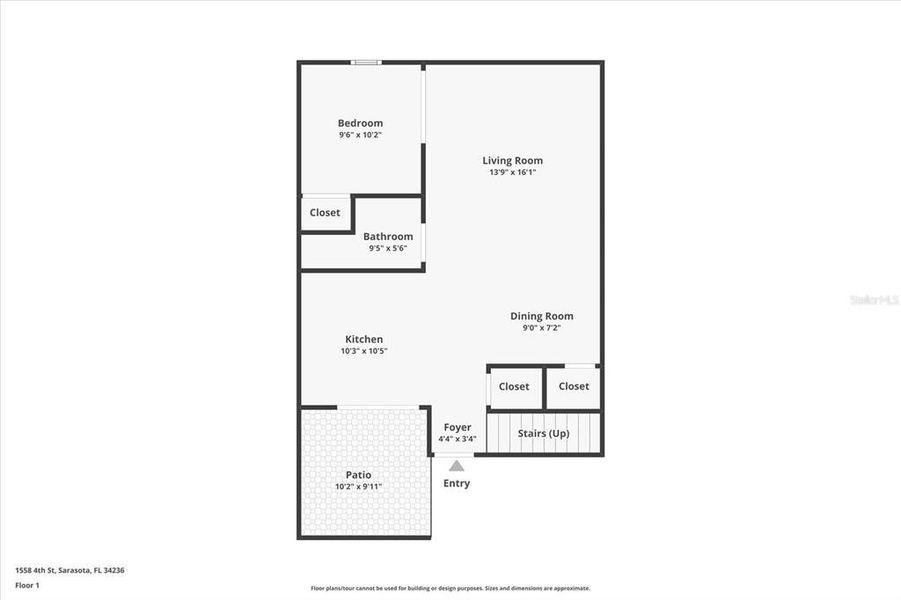 2D floor plan layout of this home in , Sarasota, FL (Image 7).