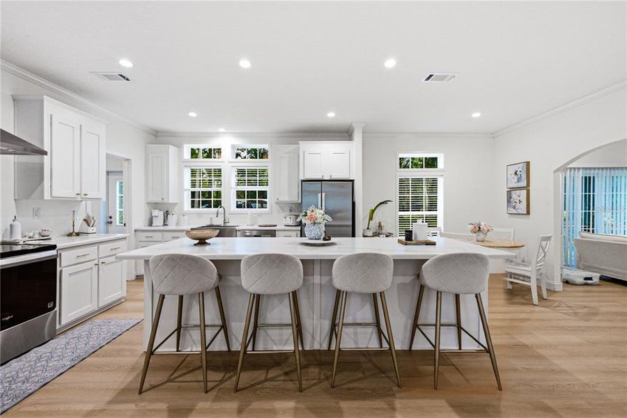 Furnished interior view inside a new home in , Webster (Image 5).