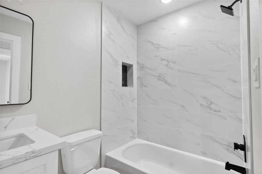 Furnished interior view inside a new home in , San Leon (Image 11).