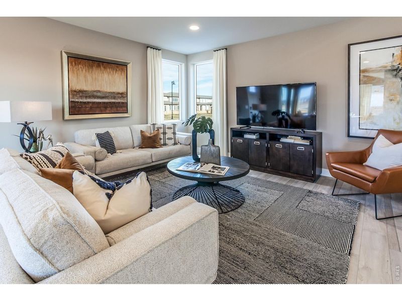 Furnished interior view inside a new home in , Timnath (Image 29).