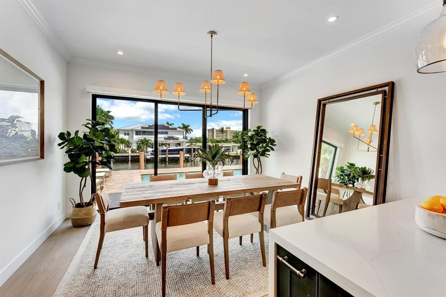 Furnished interior view inside a new home in , Pompano Beach (Image 9).