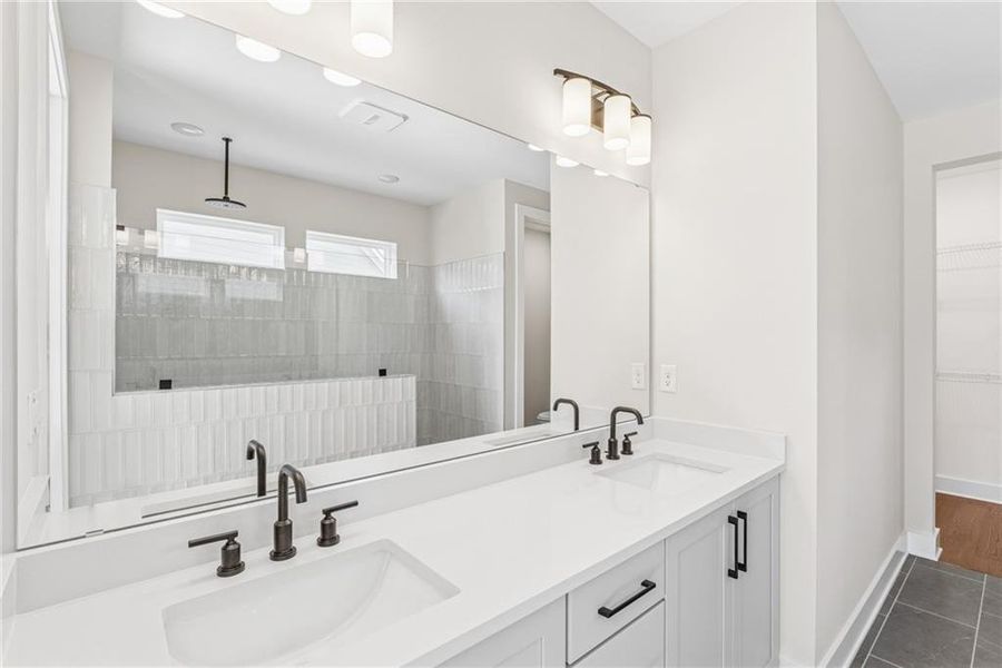 Furnished interior view inside a new home in Crescent Pointe at Great Sky, Canton (Image 12).