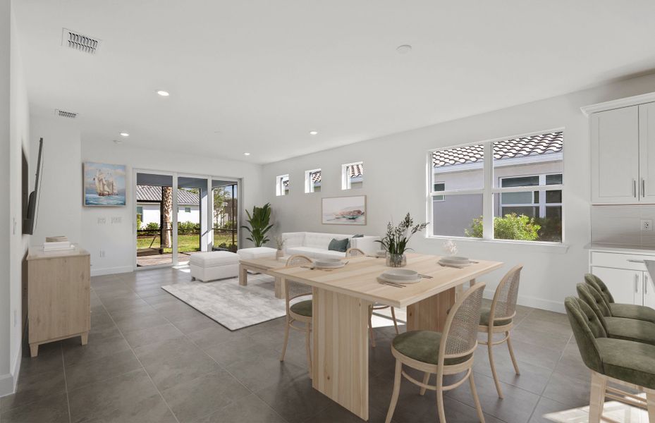 Furnished interior view inside a new home in Legacy Groves, Nokomis (Image 8).