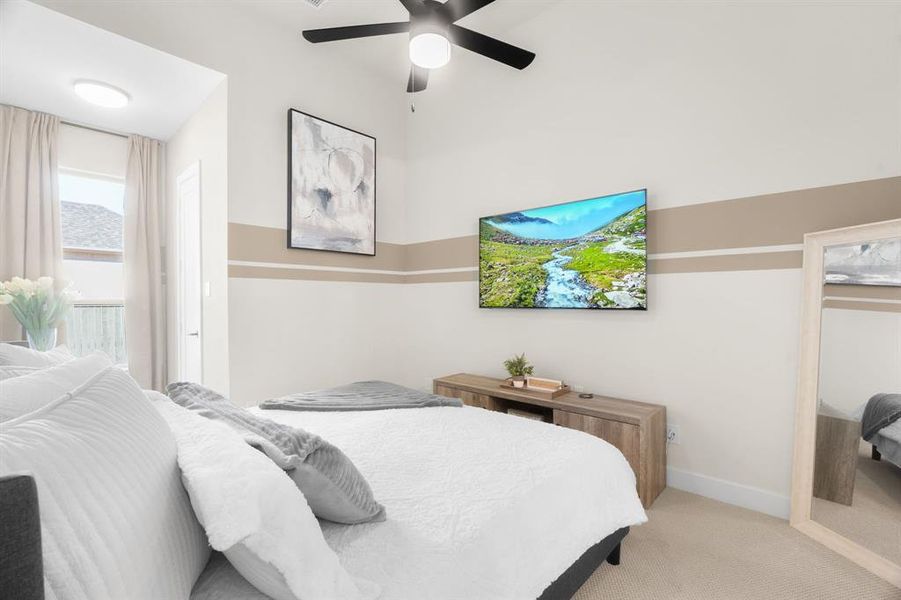 Furnished interior view inside a new home in Pecan Square, Northlake (Image 10).