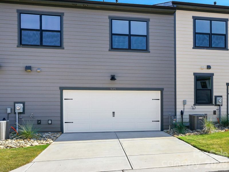 Rear 2 bay garage