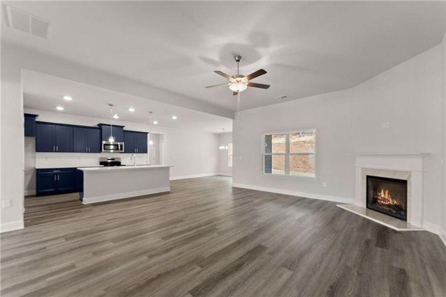 Representative unfurnished interior of a home built from the 2620 by Adams Homes in Williams Ridge, Bailey (Image 25). Representative unfurnished interior of a home built from the 2620 by Adams Homes in Williams Ridge, Bailey (Image 25).
