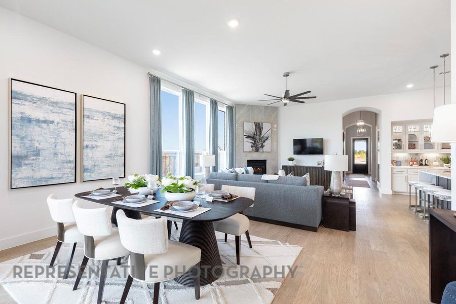 Furnished interior view inside a new home in Wolf Ranch: 51ft. lots, Georgetown (Image 23).