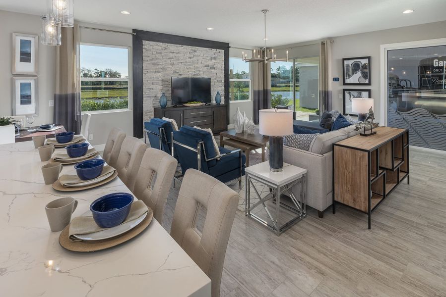 Kitchen to Family Room - Osceola by Landsea Homes