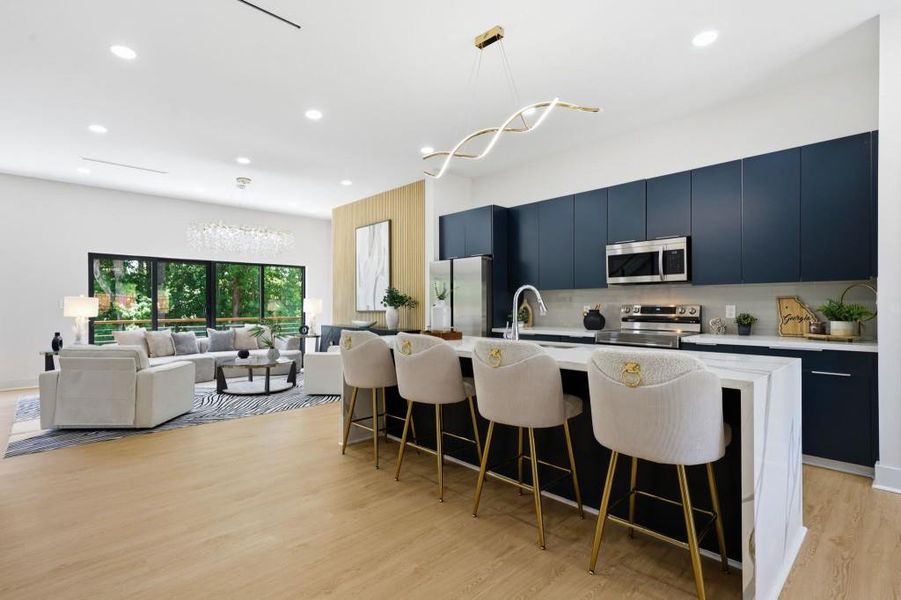 Furnished interior view inside a new home in , Decatur (Image 8).