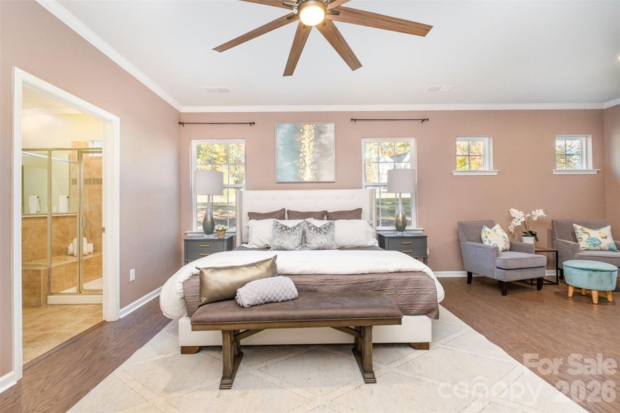 Furnished interior view inside a new home in , Charlotte (Image 17).