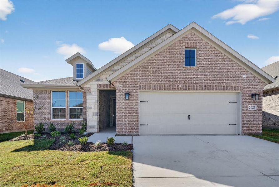 Front exterior of a new home in Northstar, Fort Worth, TX, highlighting curb appeal (Image 20).