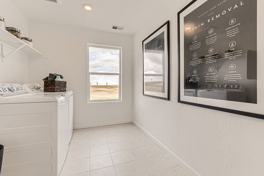 Representative furnished interior of a home built from the Ridgway by Taylor Morrison in The Fields at Looking Glass Town Collection, Parker (Image 37).