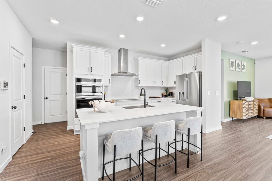 Silverbell II Floor Plan Chef's Kitchen at The Preserve at Camden Woods