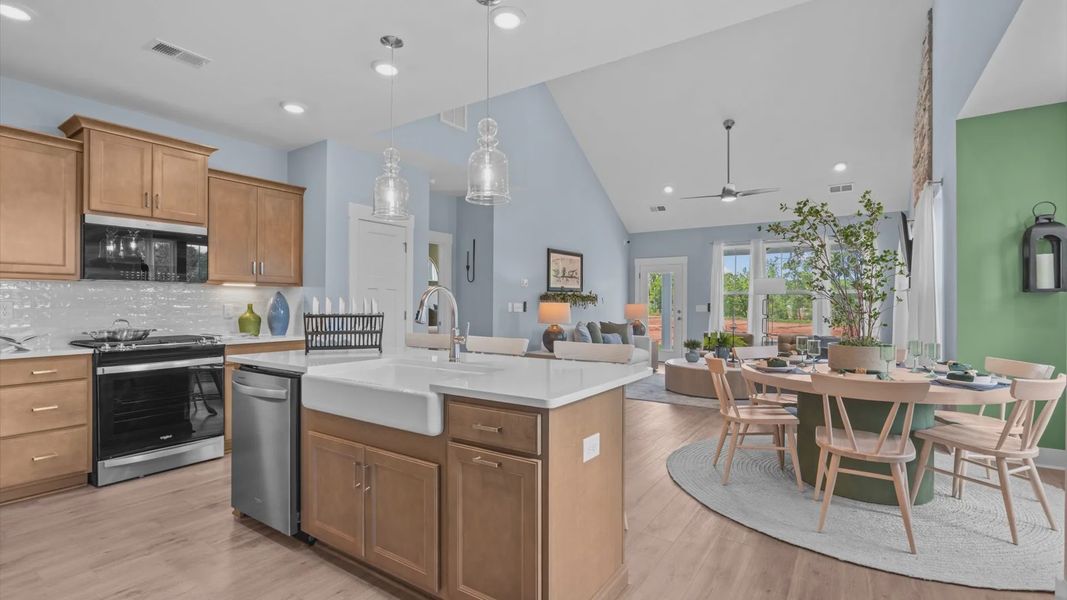 Furnished interior view inside a new home in Village at Midway, Anderson (Image 5).