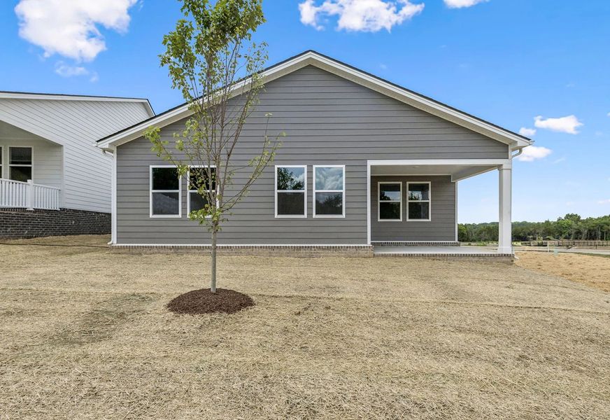 Exterior details and patio area of a home in Cedars at Cane Ridge | 55+ Community, Antioch (Image 22).