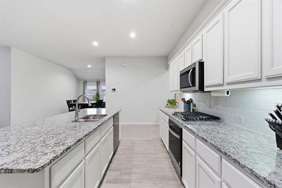 Furnished interior view inside a new home in , Azle (Image 35).