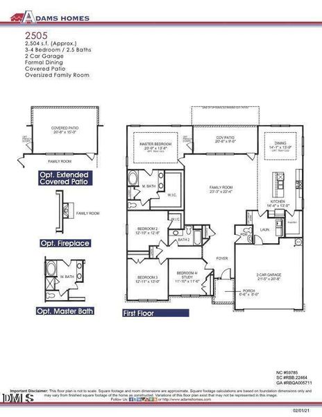 2505 Floor Plan 2505 Floor Plan