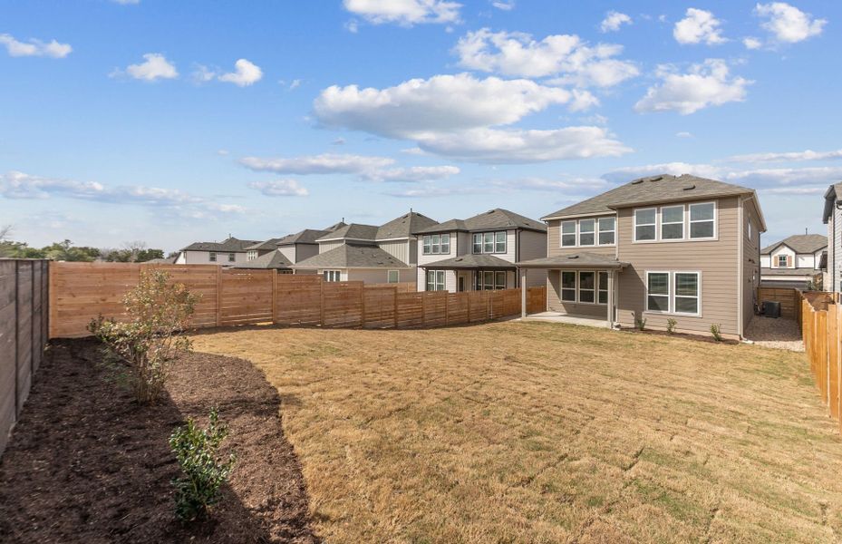 Exterior details and patio area of a home in Horizon Lake, Leander (Image 30). Exterior details and patio area of a home in Horizon Lake, Leander (Image 30).