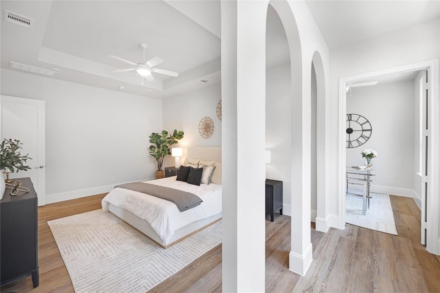 Furnished interior view inside a new home in Bentwater, Montgomery (Image 37). Furnished interior view inside a new home in Bentwater, Montgomery (Image 37).