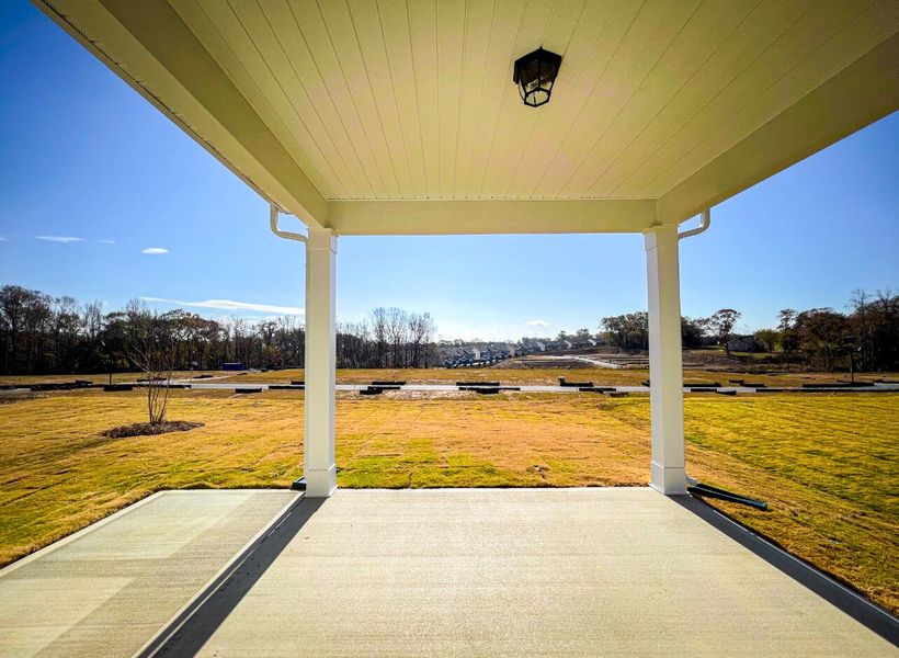 Exterior details and patio area of a home in Founders Club, Moore (Image 2).