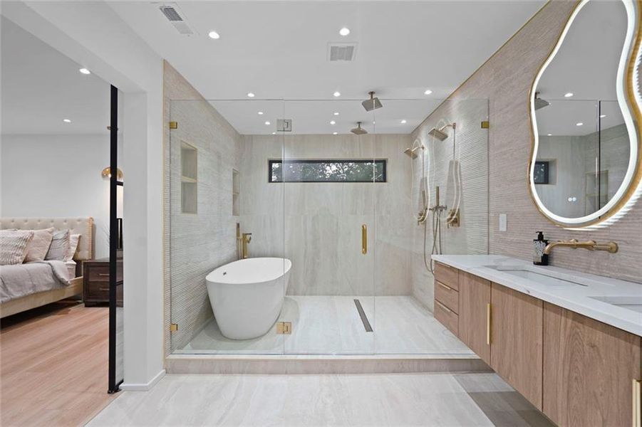 Furnished interior view inside a new home in , Atlanta (Image 29).