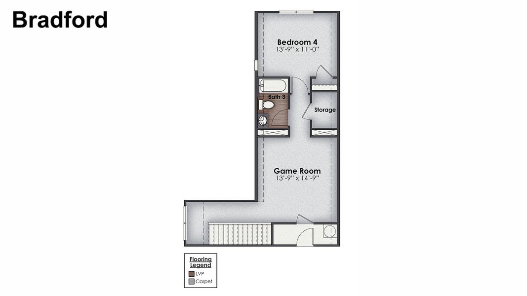 2D floor plan layout of this home in Rolling Hills, Bolivia, NC (Image 5).